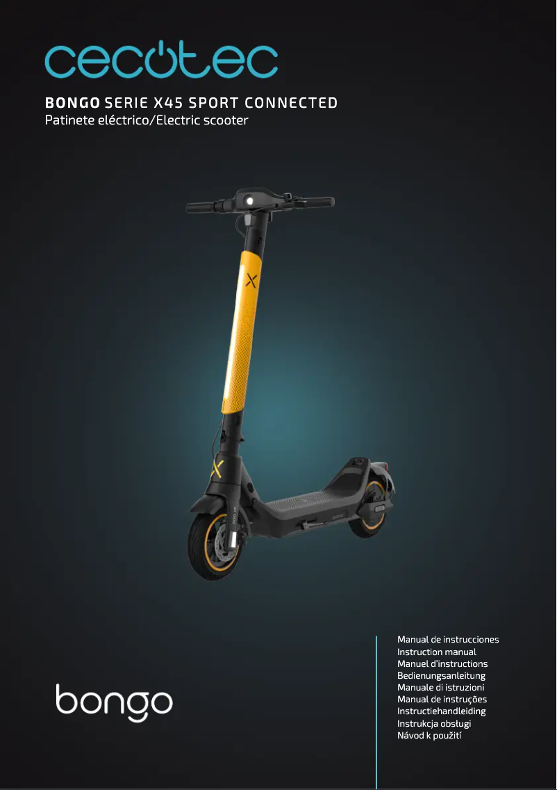 Page 1 de la notice Manuel utilisateur Cecotec Bongo X45 Sport Connected
