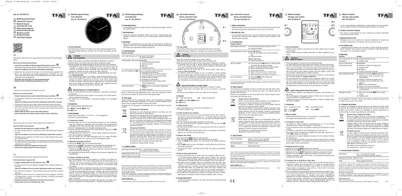 Page n°1 - Manuel utilisateur TFA 60.3544.01