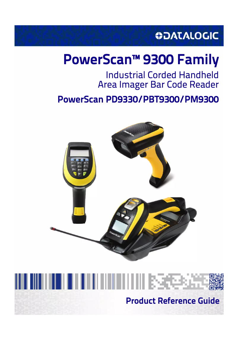 Image de la première page du manuel de l'appareil PowerScan PD9330