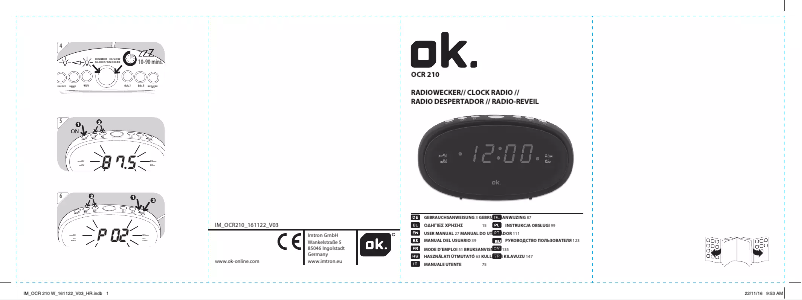 Page 1 de la notice Manuel utilisateur OK OCR 210
