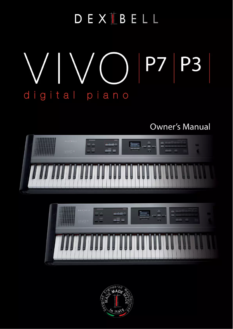Page n°1 - Manuel utilisateur Dexibell VIVO P3
