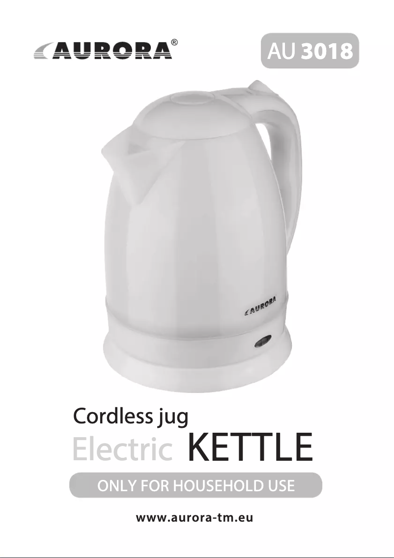 Image de la première page du manuel de l'appareil AU 3018