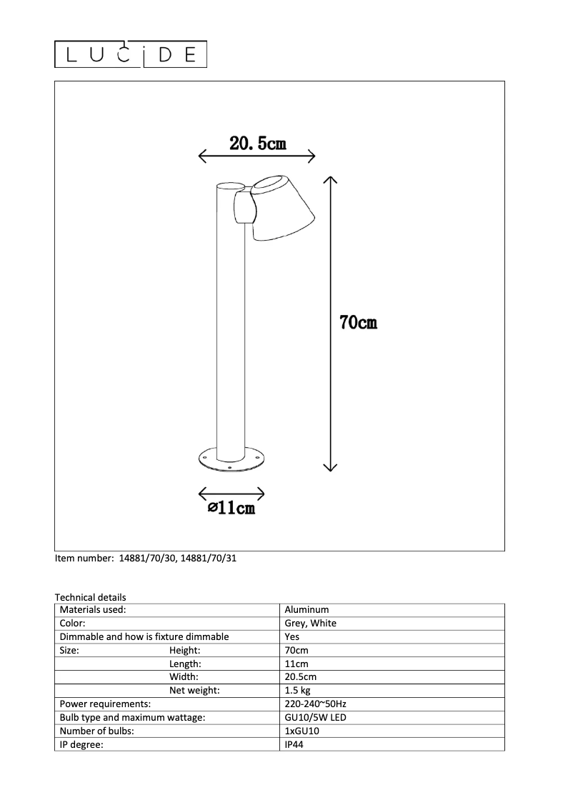 Image de la première page du manuel de l'appareil Dingo