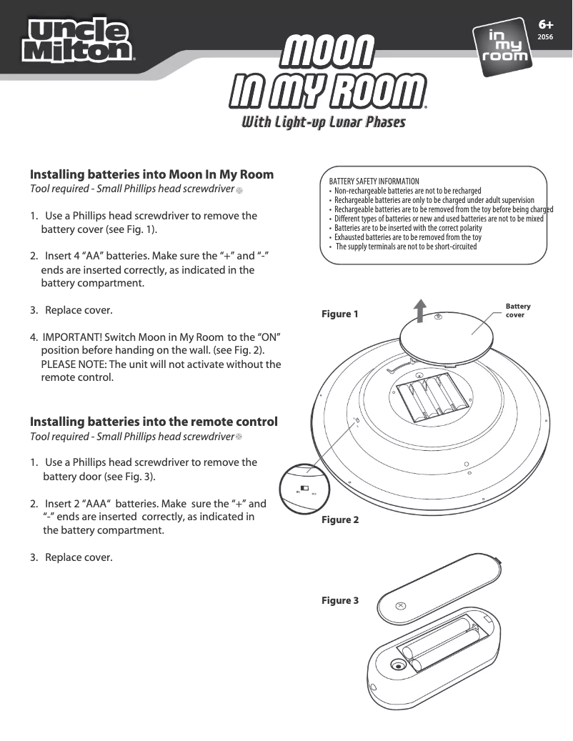 Página 1 del manual Manual de usuario Uncle Milton Moon In My Room