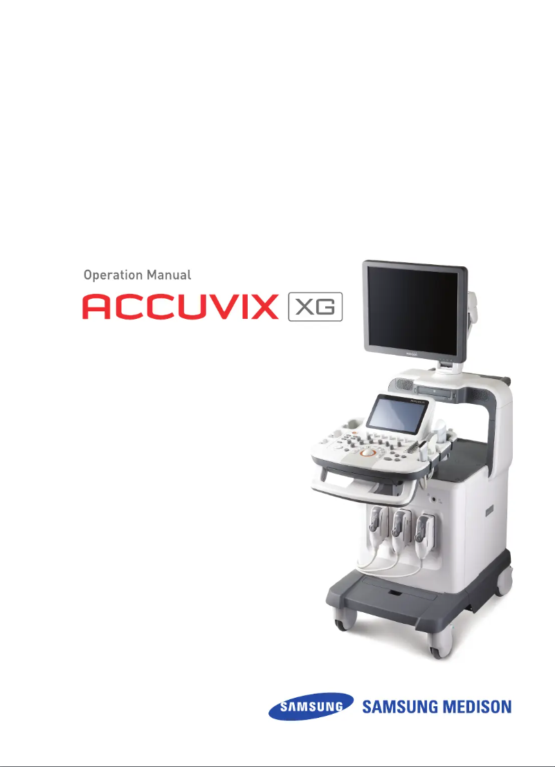 Page 1 de la notice Manuel utilisateur Samsung Accuvix V10