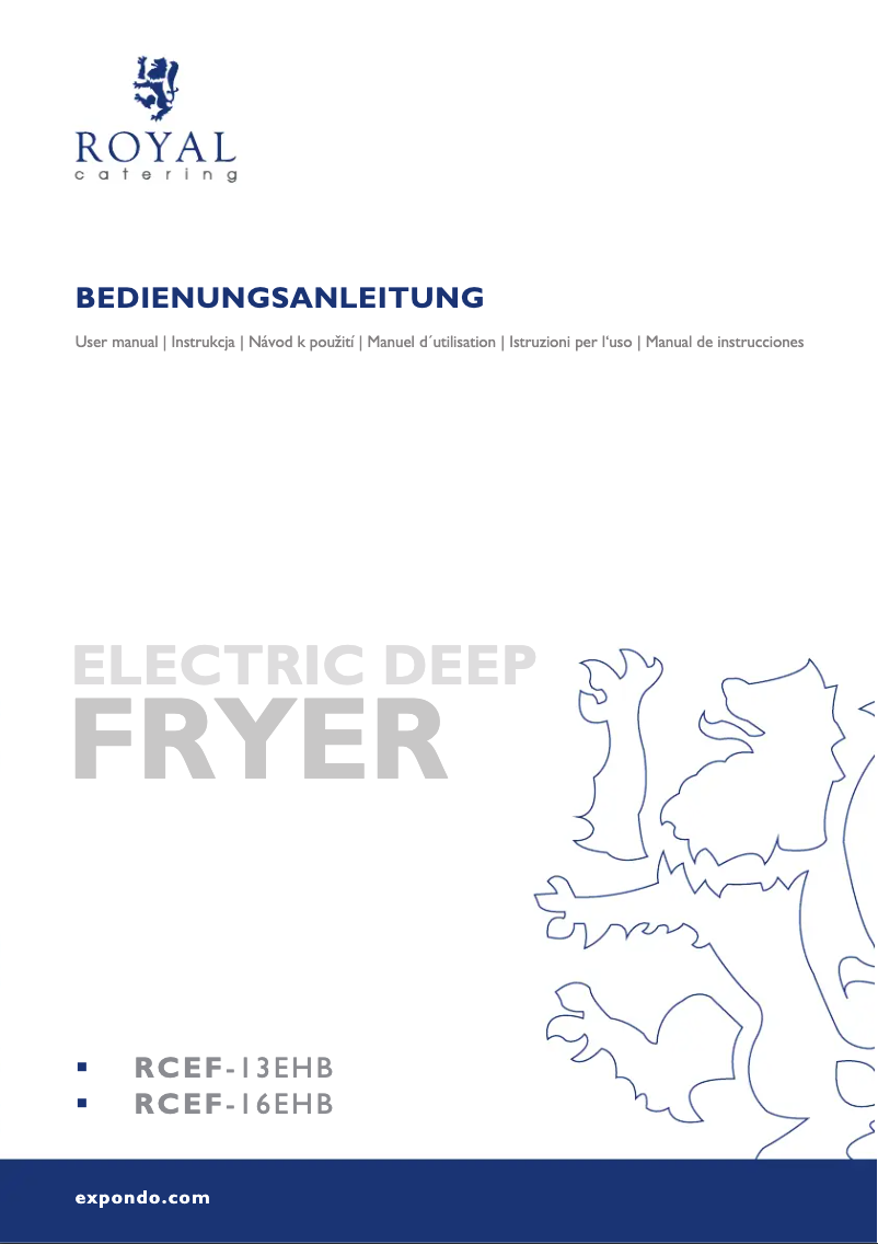 Page 1 de la notice Manuel utilisateur Royal Catering RCEF-13EHB