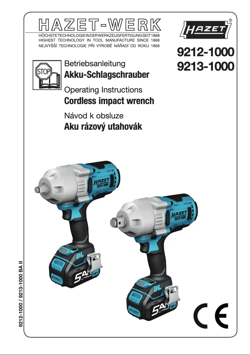 Image de la première page du manuel de l'appareil 9213-1000