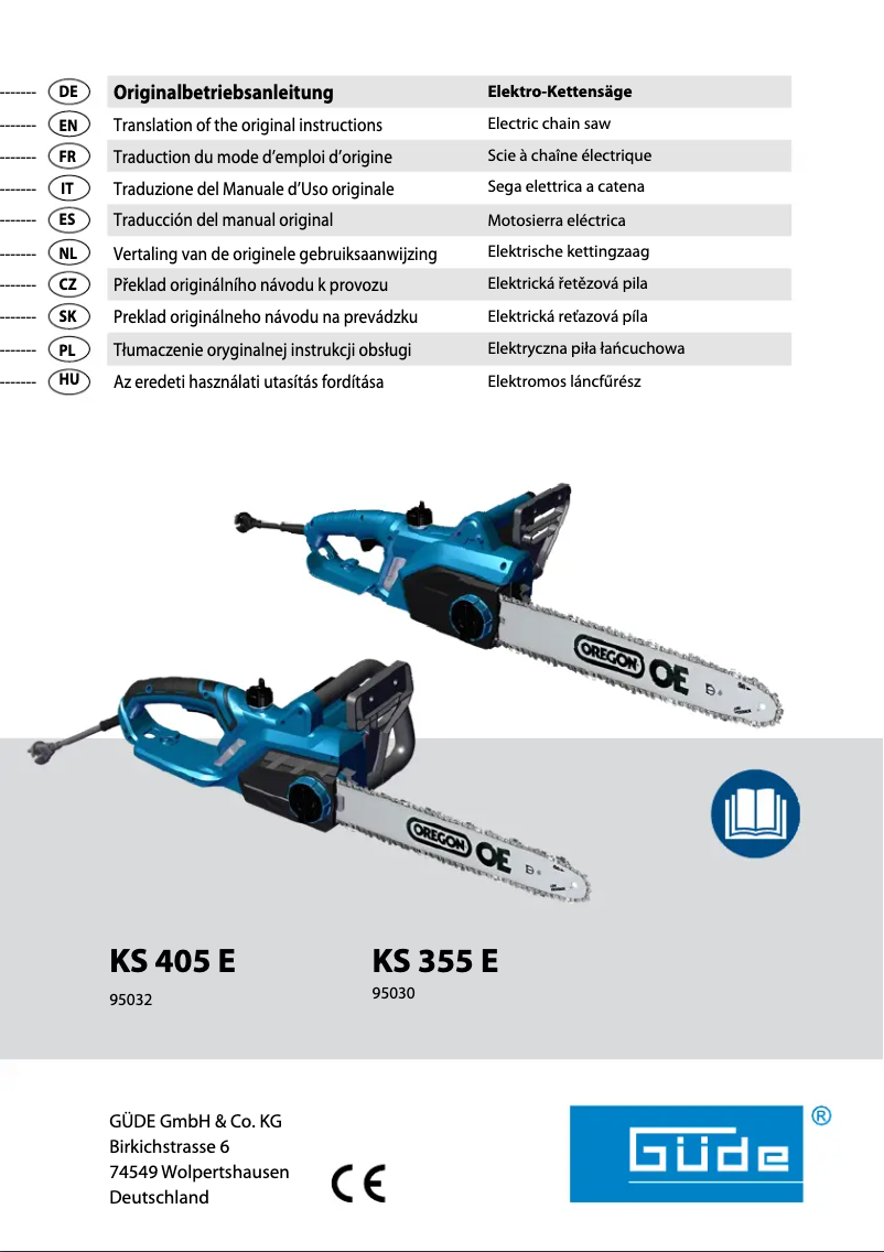 Page n°1 - Manuel utilisateur Güde KS 355 E