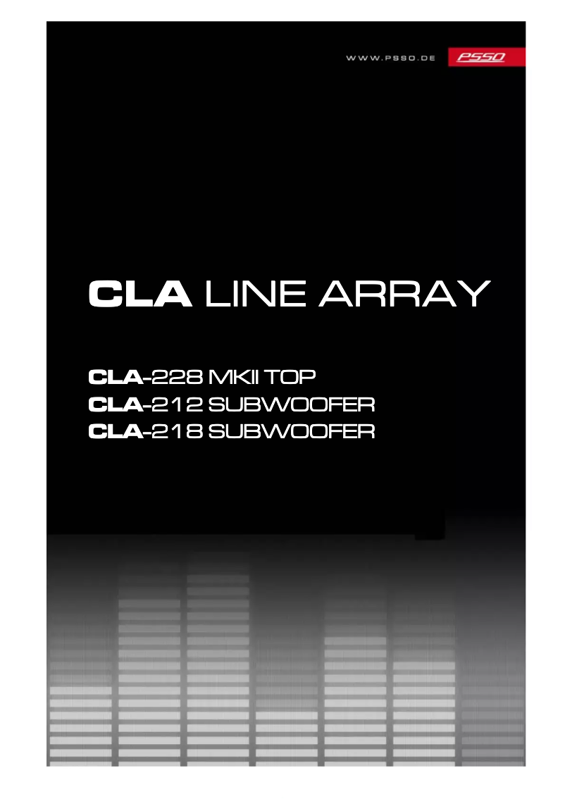 Página 1 del manual Manual de usuario PSSO CLA-228