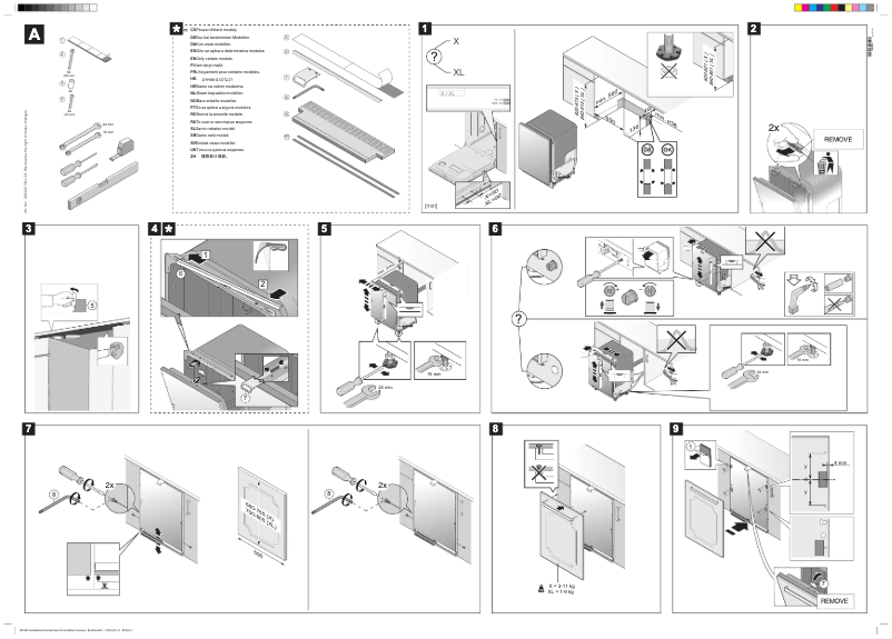 Page 1 de la notice Guide d'installation Gorenje GDV664XL
