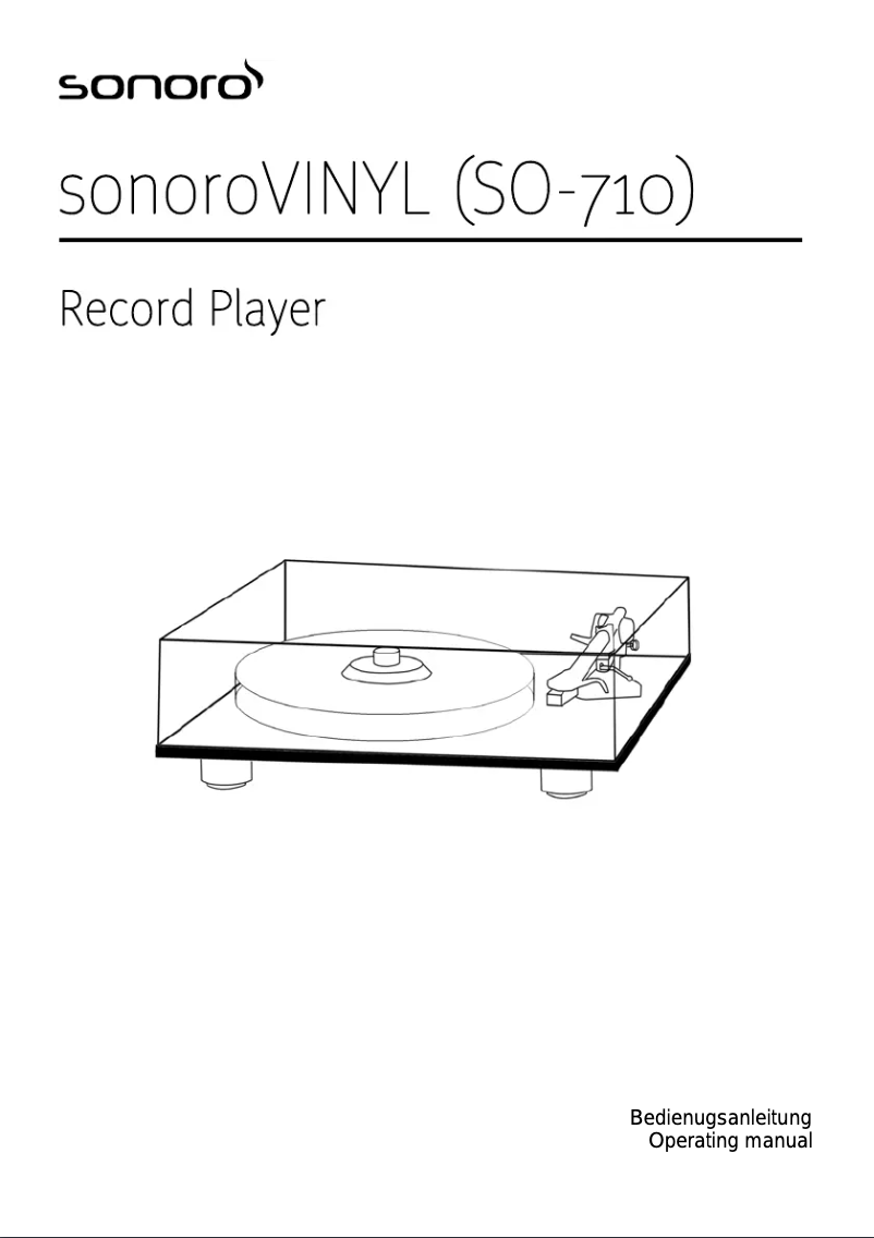 Image de la première page du manuel de l'appareil Vinyl SO-710
