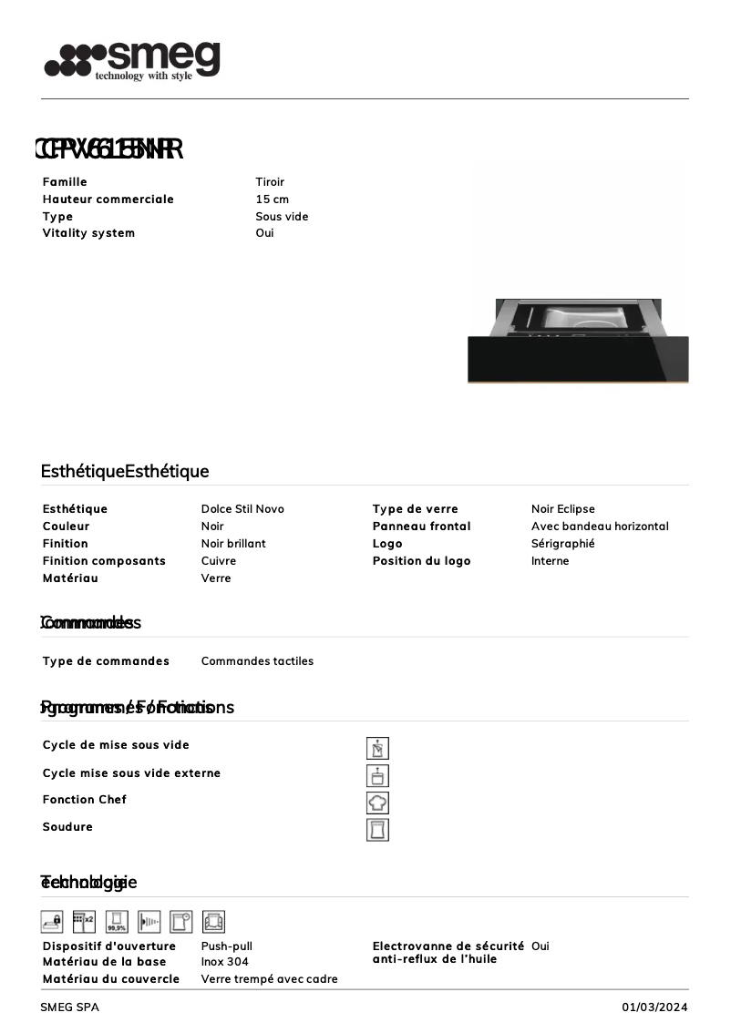 Imagen de la primera página del manual del dispositivo CPV615NR