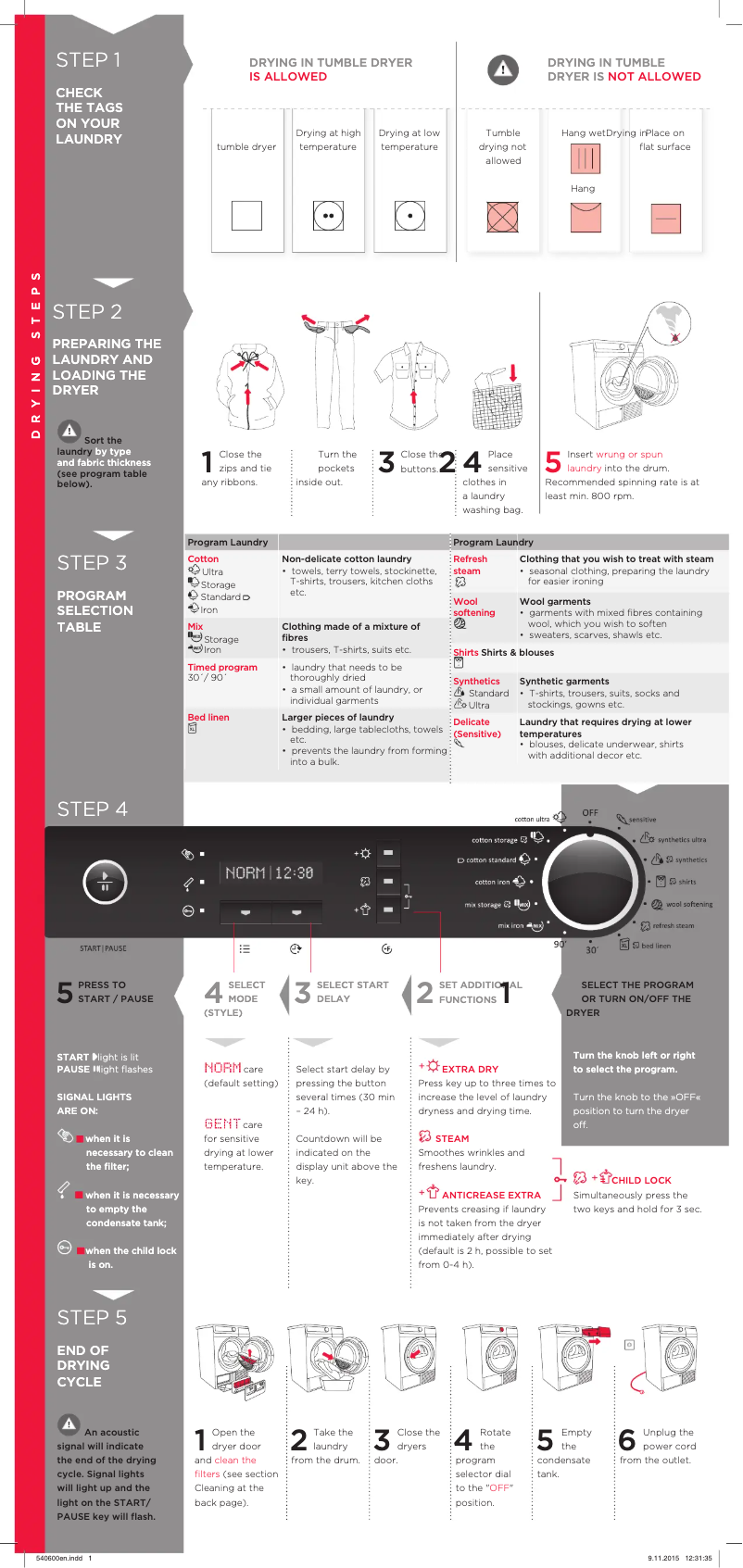 Image de la première page du manuel de l'appareil D98F65EUK