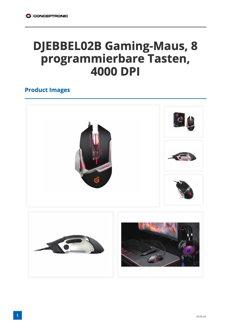 Page n°1 - Manuel utilisateur Conceptronic DJEBBEL02B