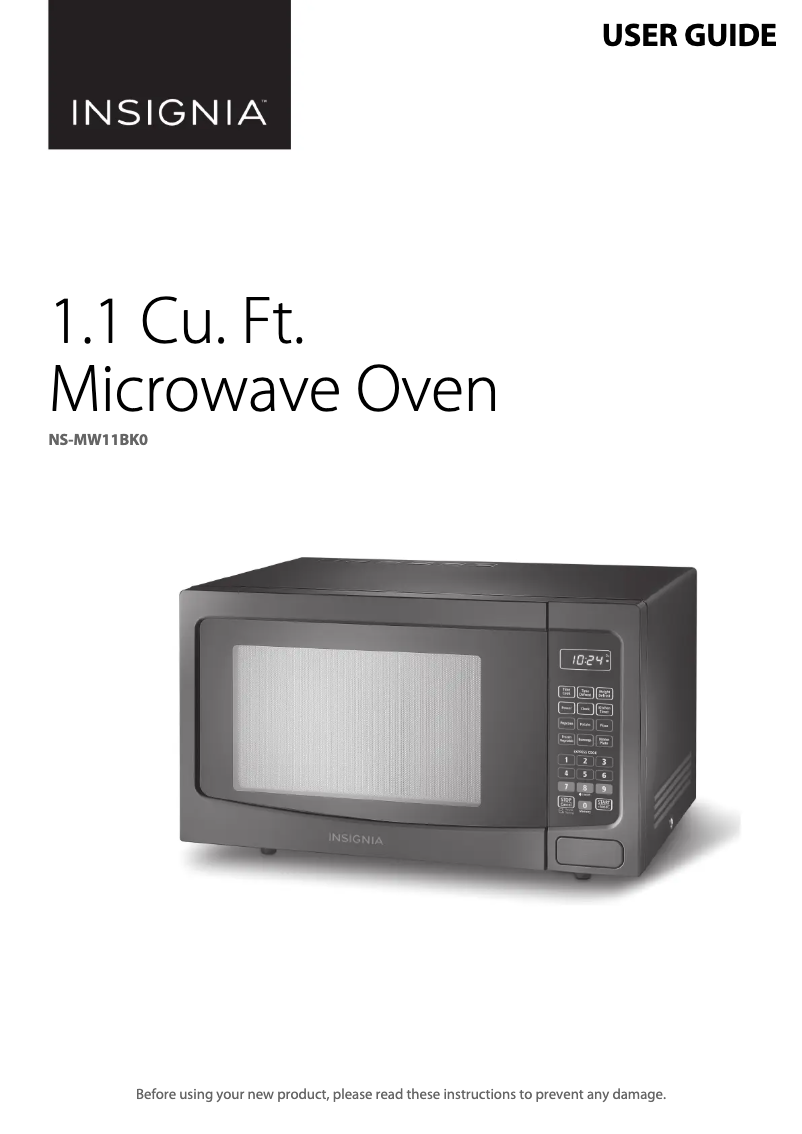 Page 1 de la notice Manuel utilisateur Insignia NS-MW11BK0