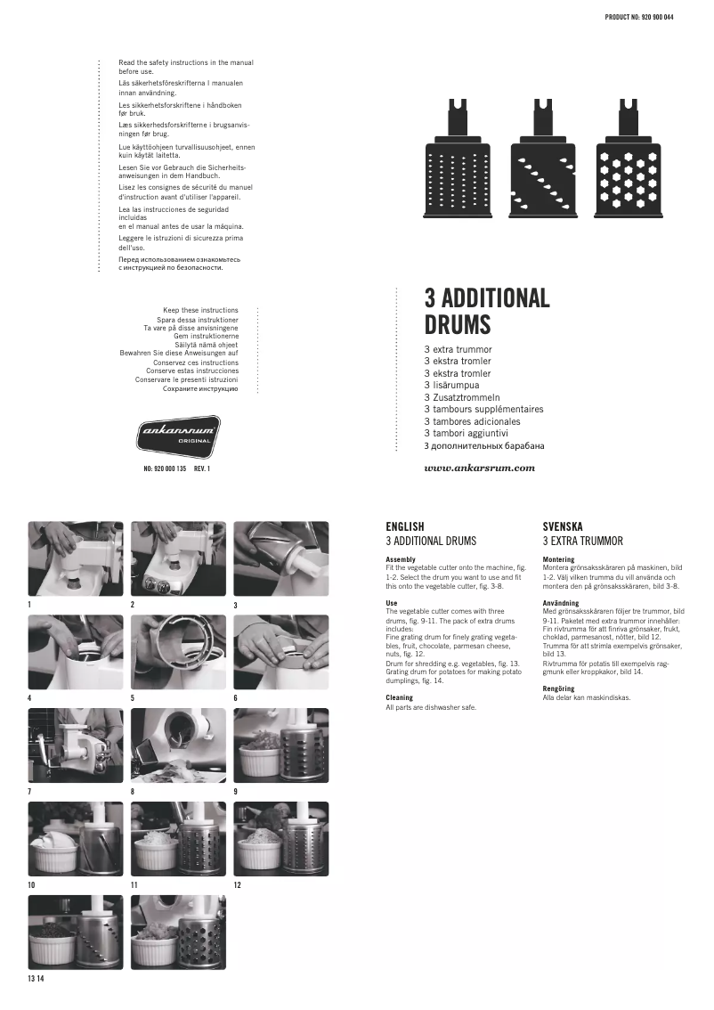 Image de la première page du manuel de l'appareil 3 Additional Drums