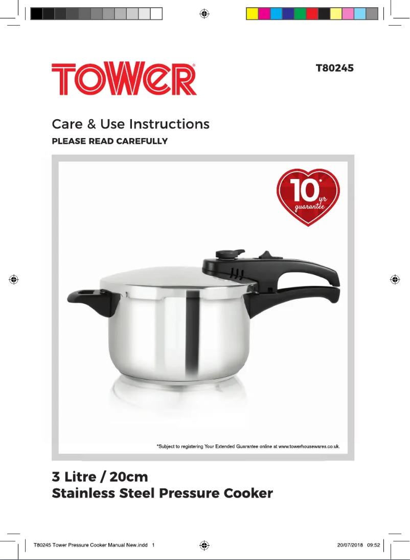 Page 1 de la notice Manuel utilisateur Tower T80245