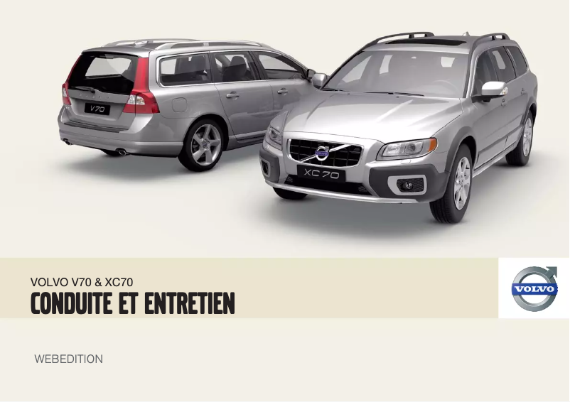 Image de la première page du manuel de l'appareil XC70 (2009)