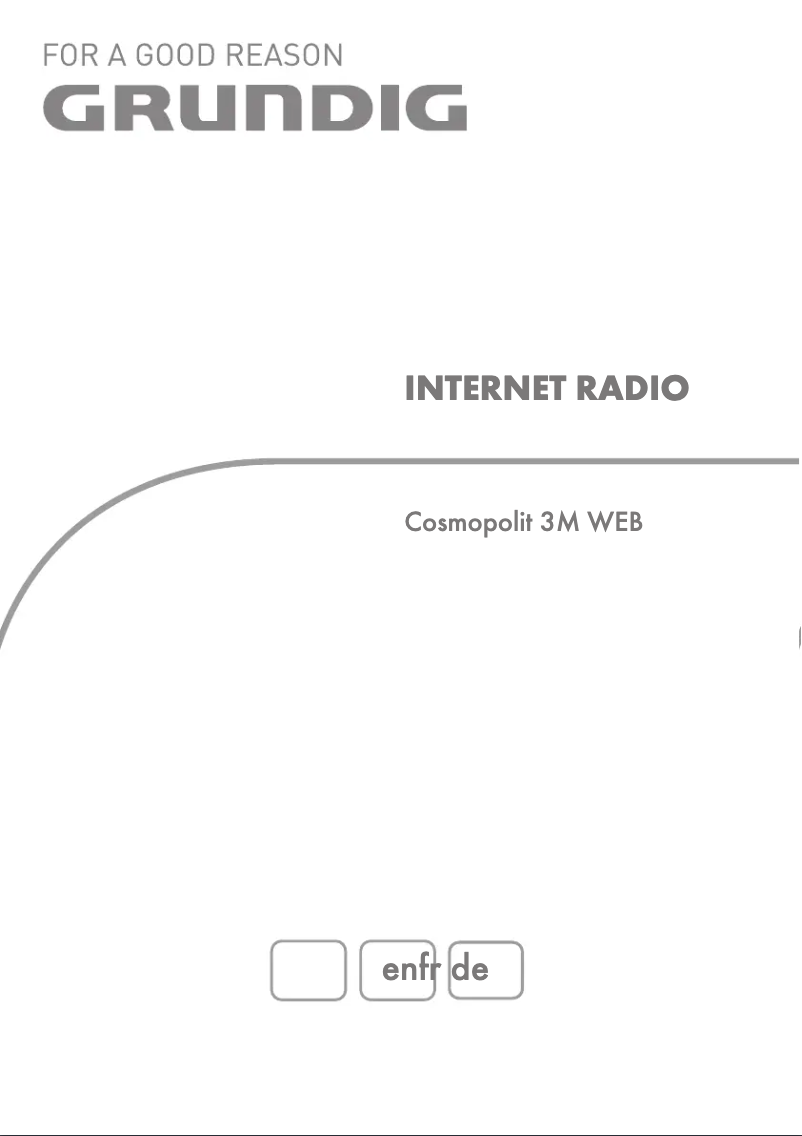 Page 1 de la notice Manuel utilisateur Grundig Cosmopolit 3M WEB