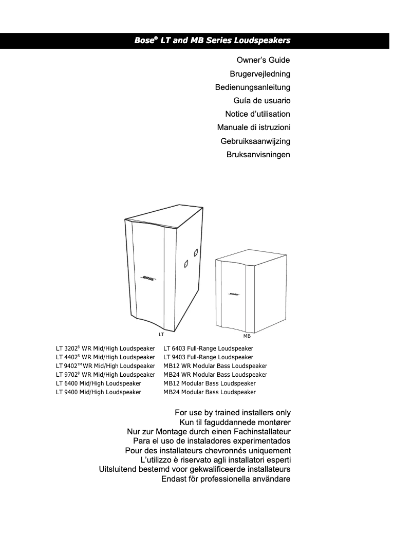 Image de la première page du manuel de l'appareil LT 9403