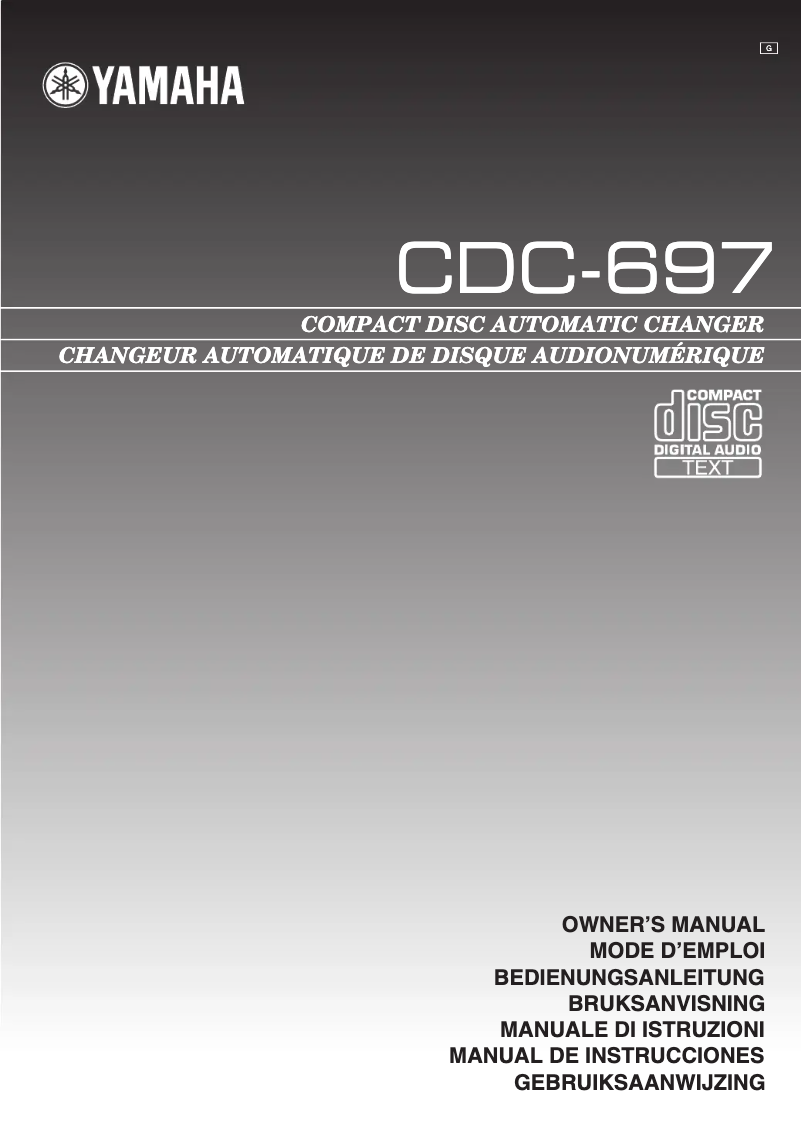 Image de la première page du manuel de l'appareil CDC-697