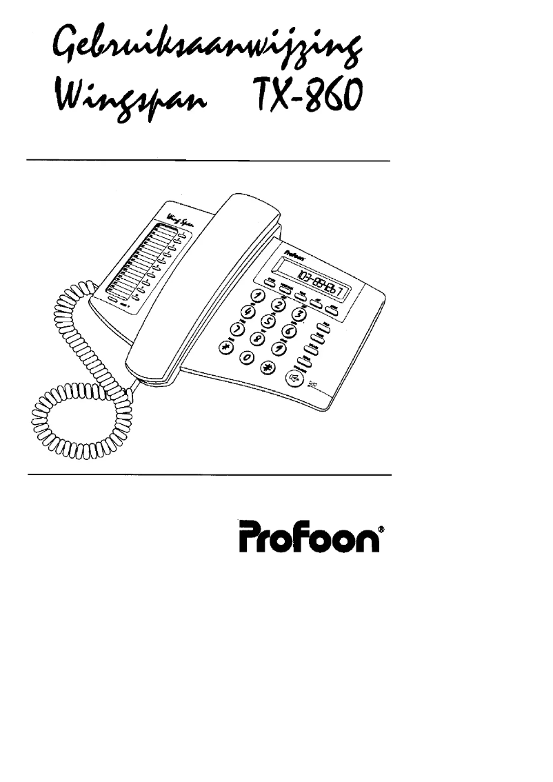 Image de la première page du manuel de l'appareil TX-860