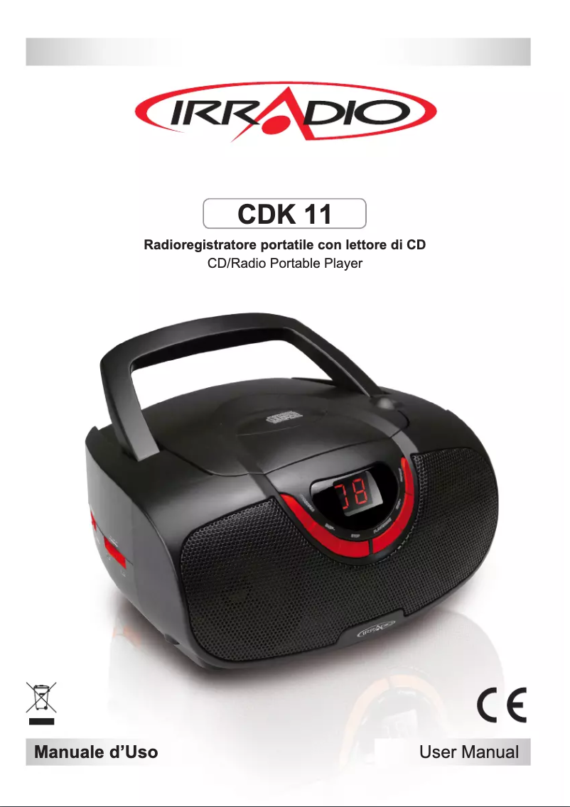 Page 1 de la notice Manuel utilisateur Irradio CDK-11