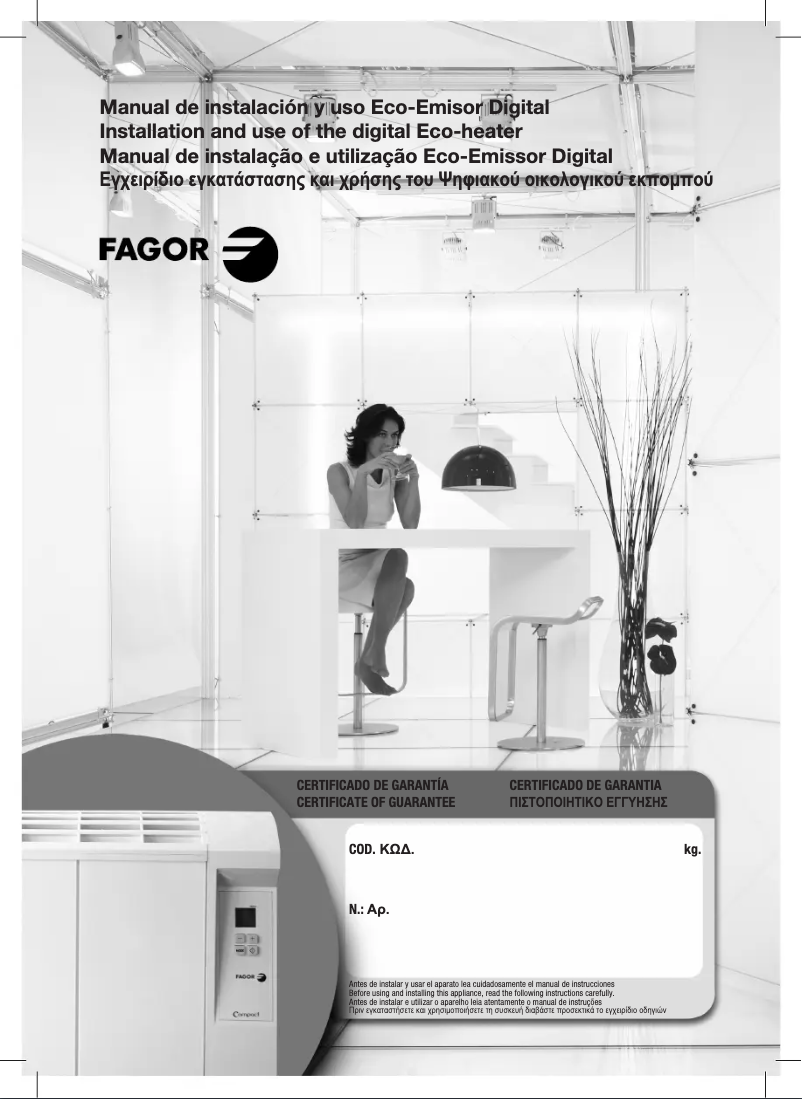 Page n°1 - Manuel utilisateur Fagor REIN-1251 C