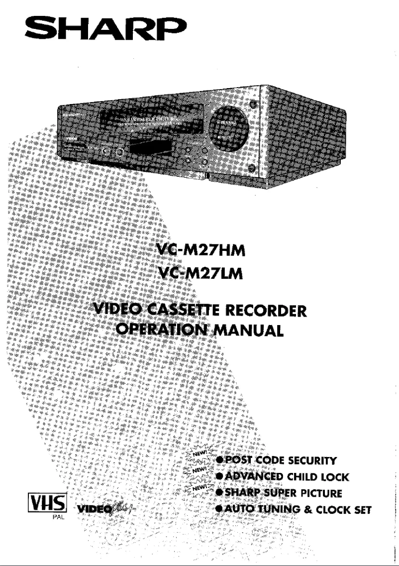 Page n°1 - Manuel utilisateur Sharp VC-M27