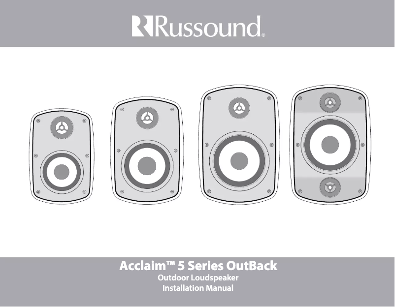 Page 1 de la notice Manuel utilisateur Russound 5B55B