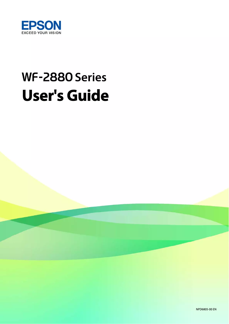 Page n°1 - Manuel utilisateur Epson WorkForce WF-2885