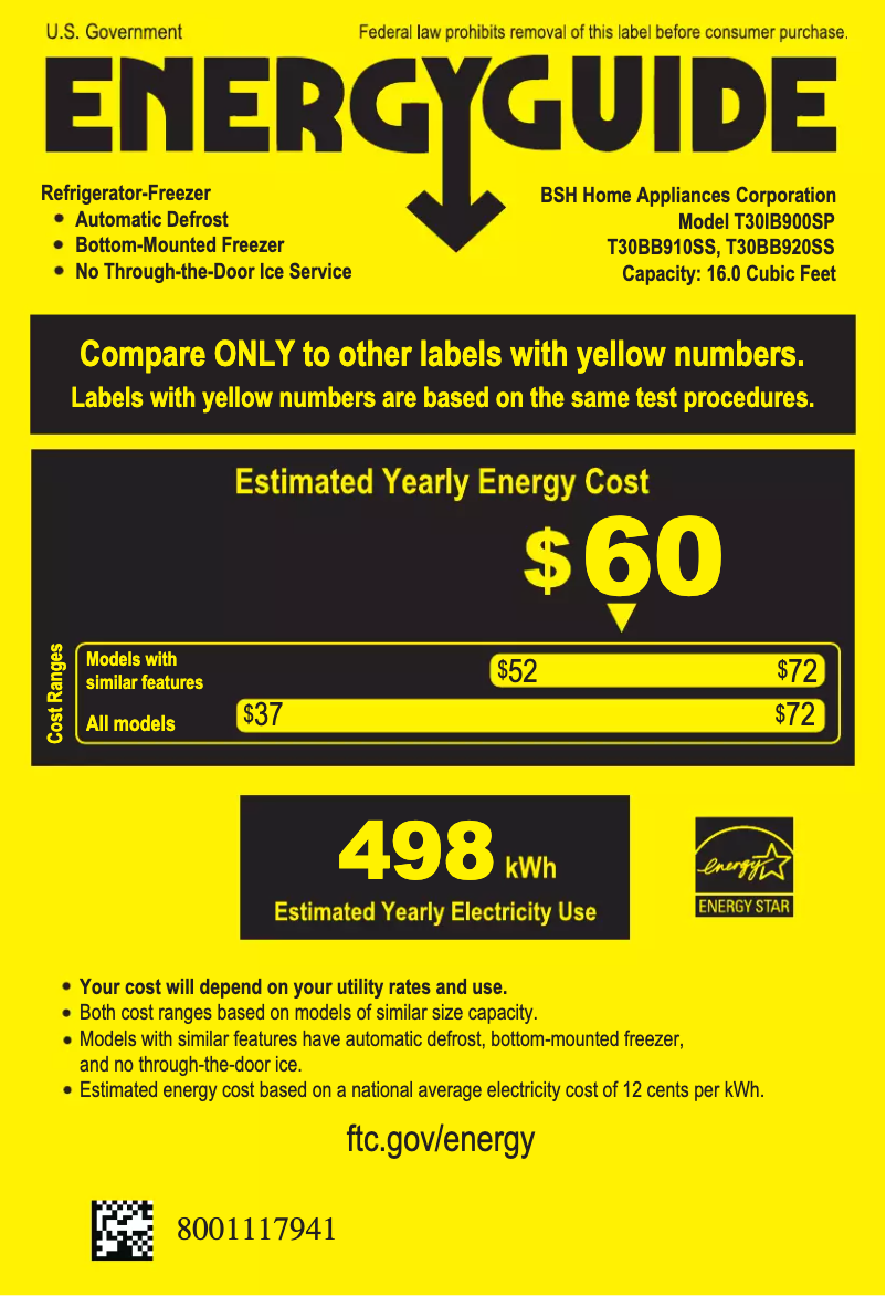 Image de la première page du manuel de l'appareil T30BB920SS