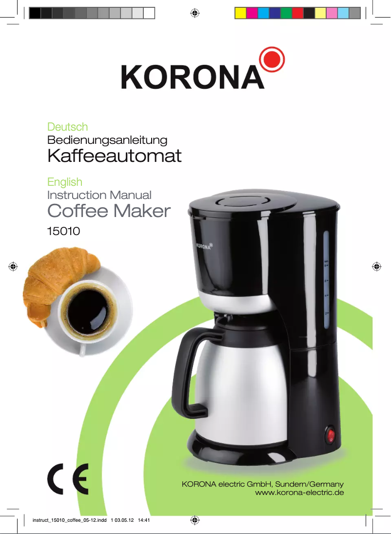 Image de la première page du manuel de l'appareil 15010