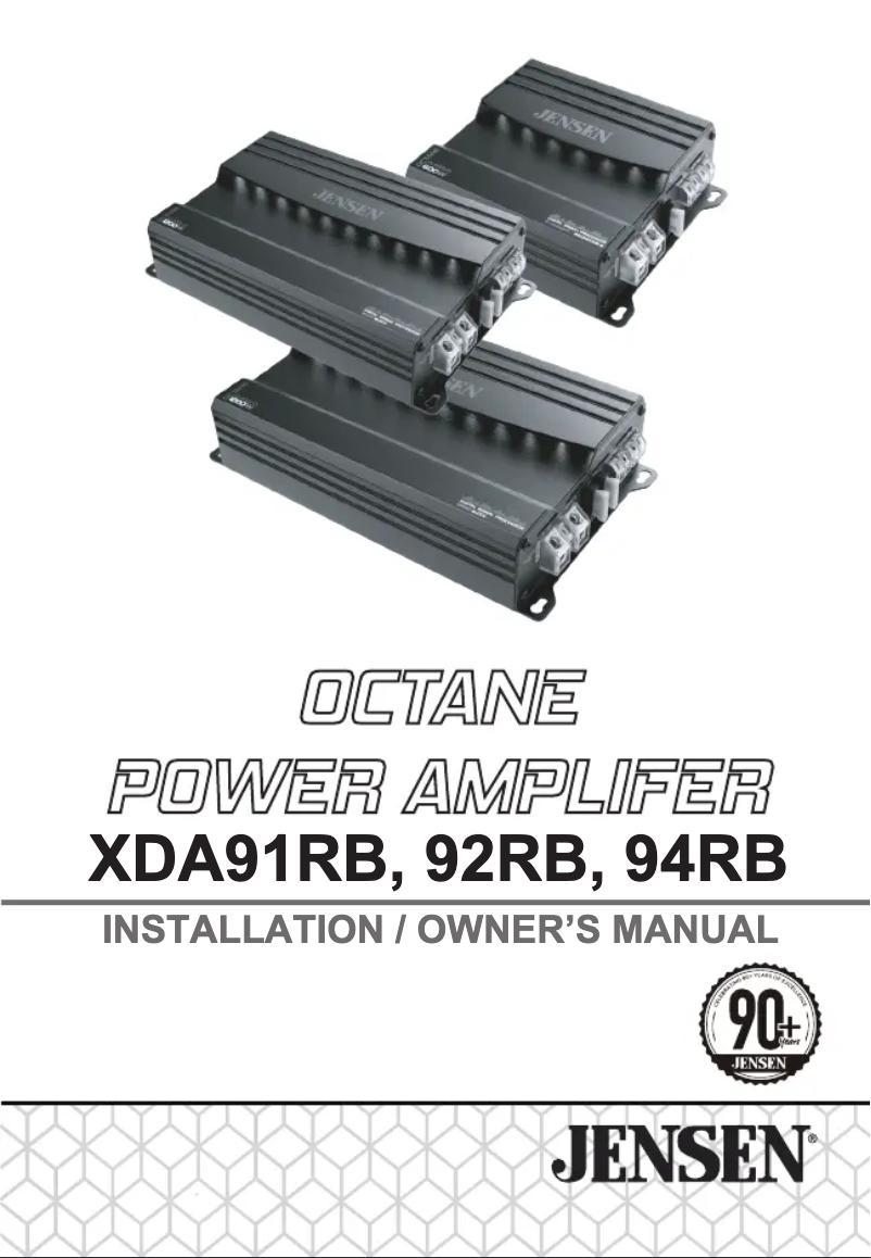 Página 1 del manual Manual de usuario Jensen XDA94RB