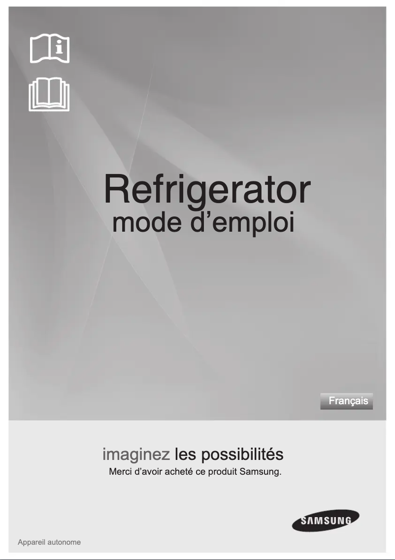 Page 1 de la notice Manuel utilisateur Samsung RA23PTMU