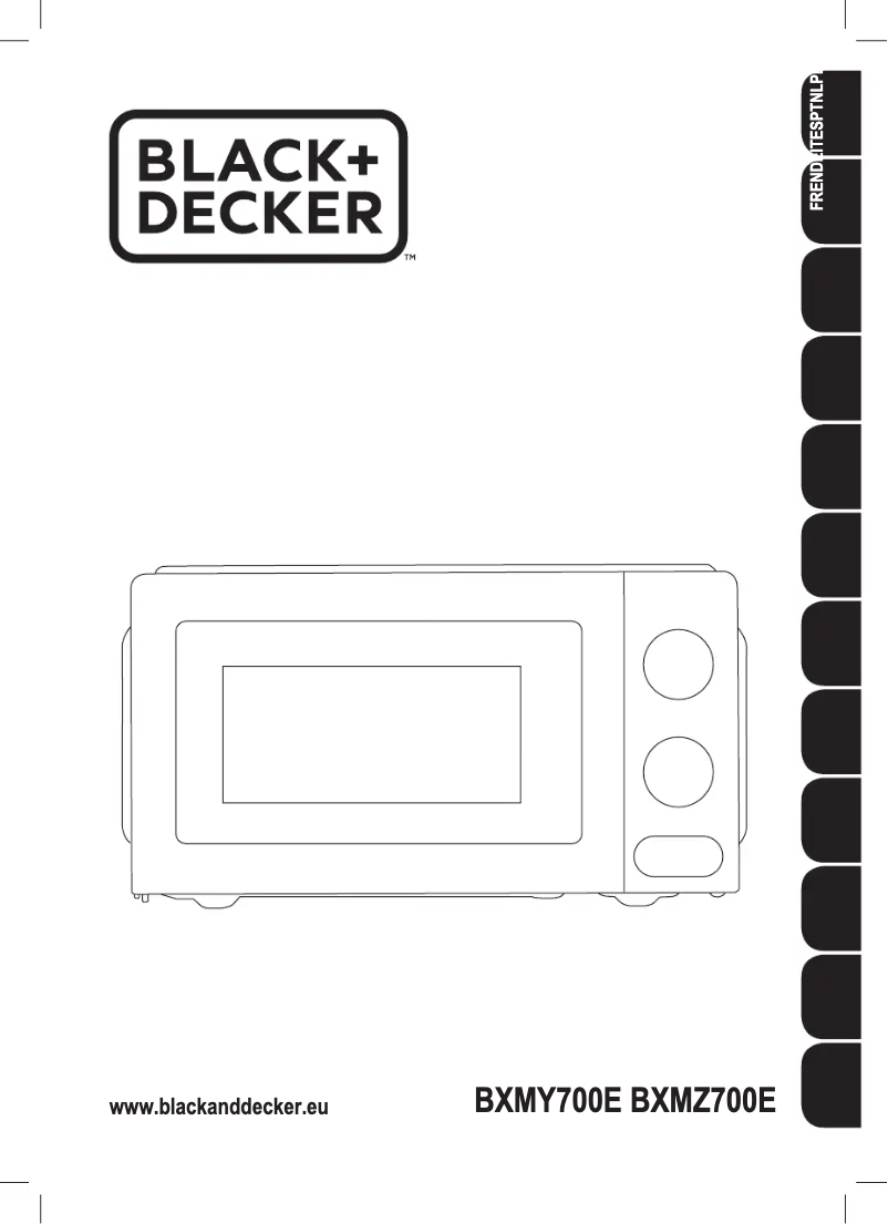 Page 1 de la notice Manuel utilisateur Black & Decker BXMZ700E