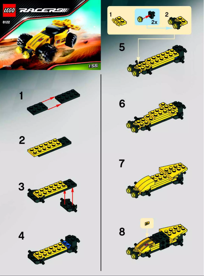 Page 1 de la notice Manuel utilisateur Lego Racers 8122