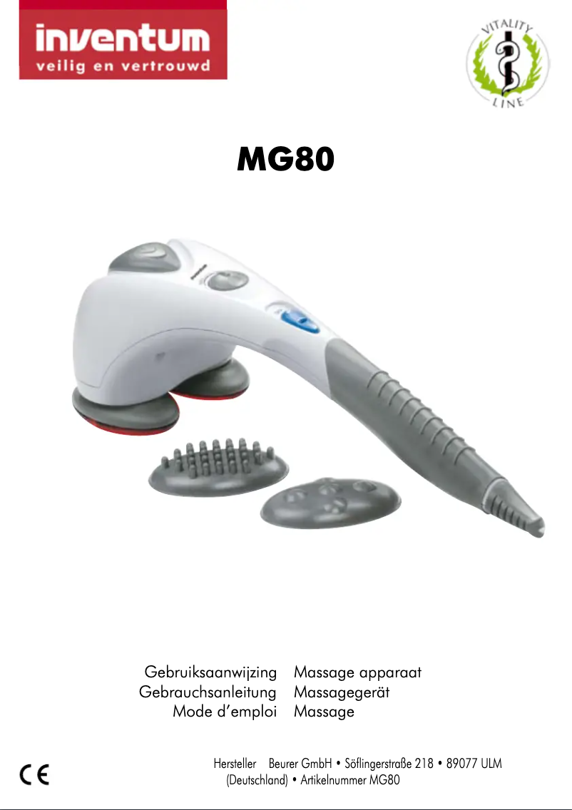 Page 1 de la notice Manuel utilisateur Inventum MG80