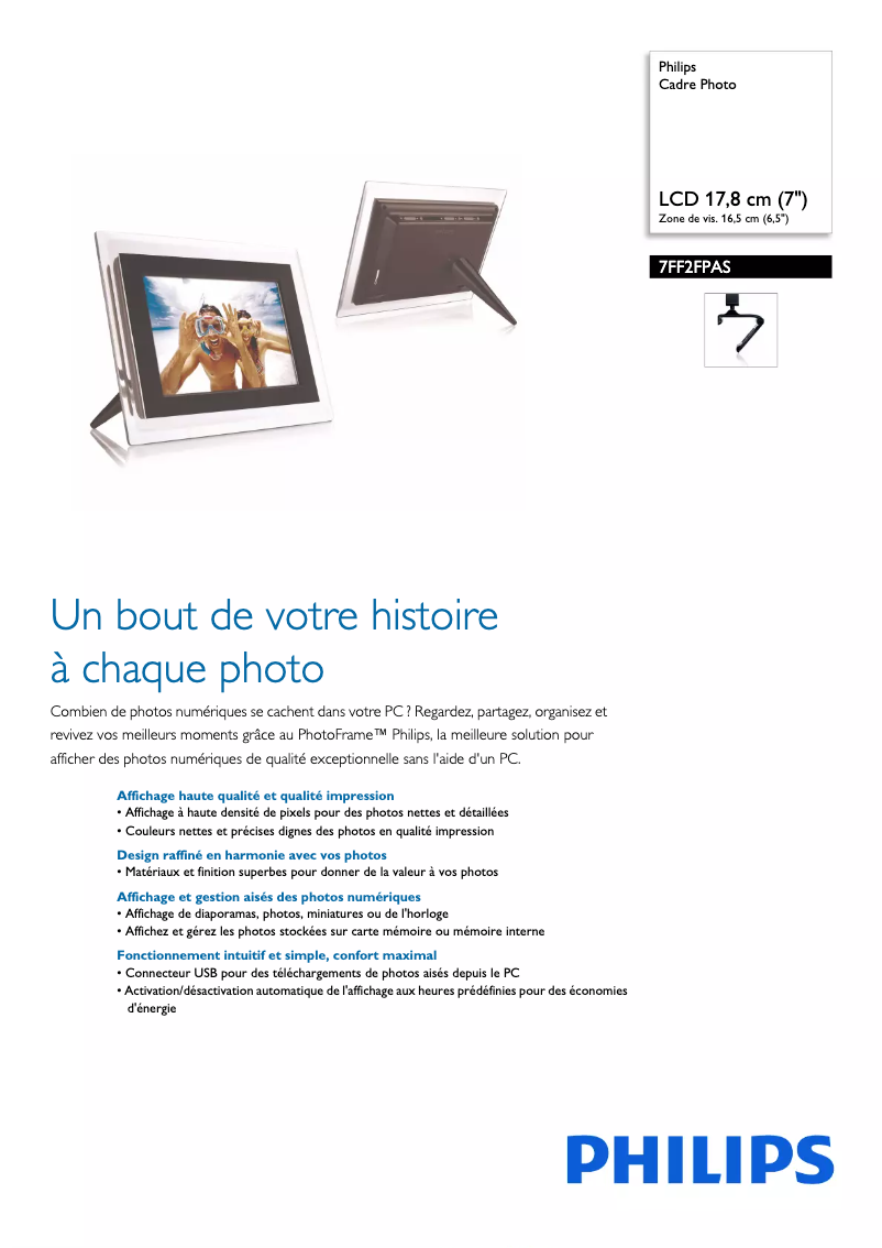 Image de la première page du manuel de l'appareil 7FF2FPAS