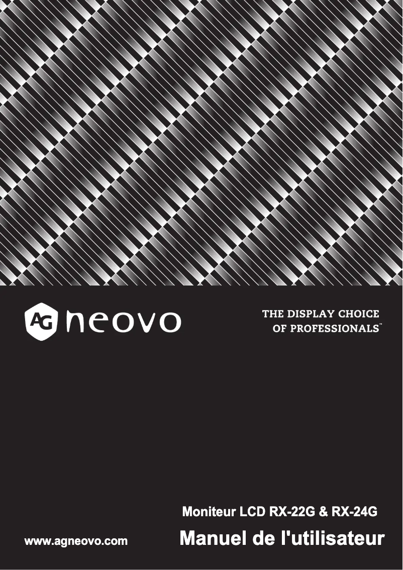 Page 1 de la notice Manuel utilisateur AG Neovo RX-22G