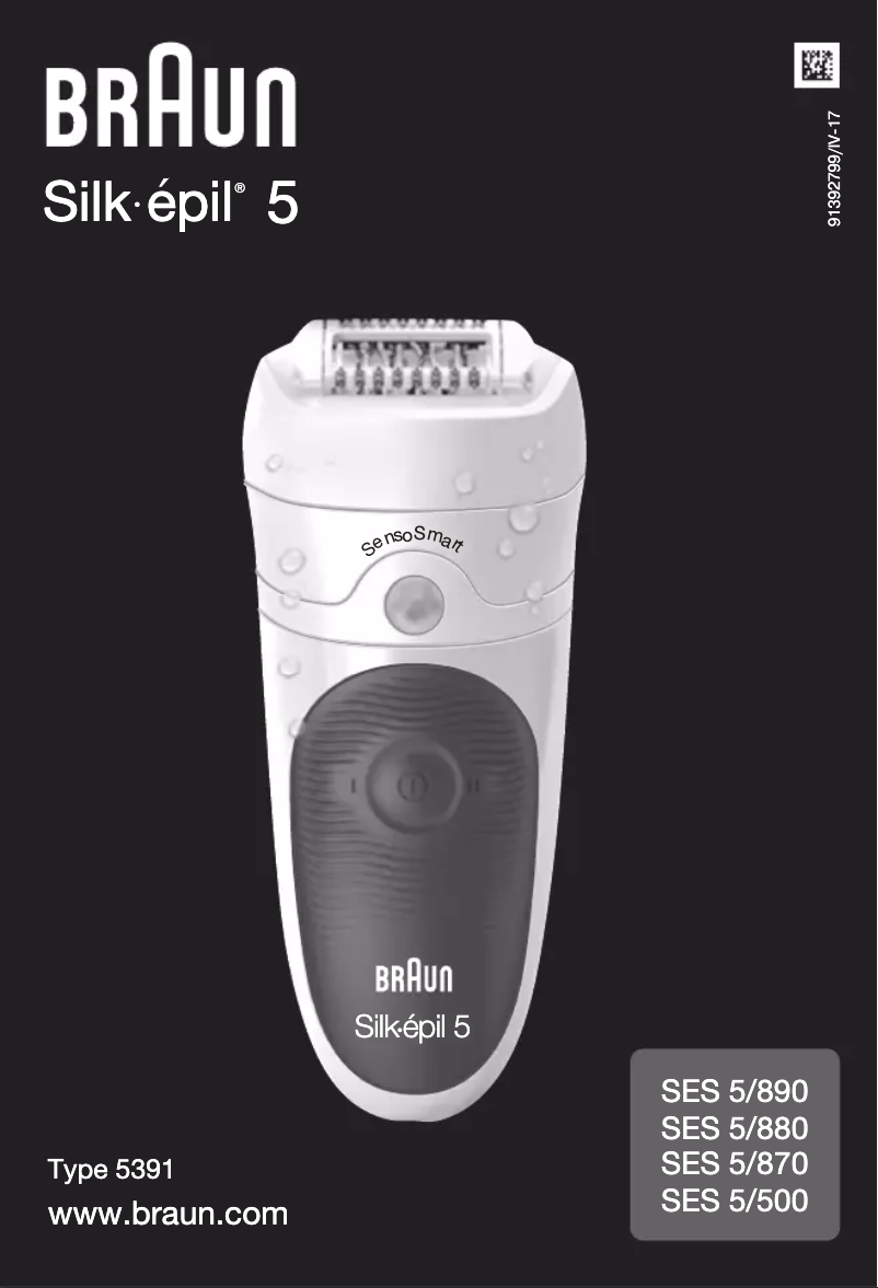 Página 1 del manual Manual de usuario Braun Silk-épil 5 5-880 SensoSmart