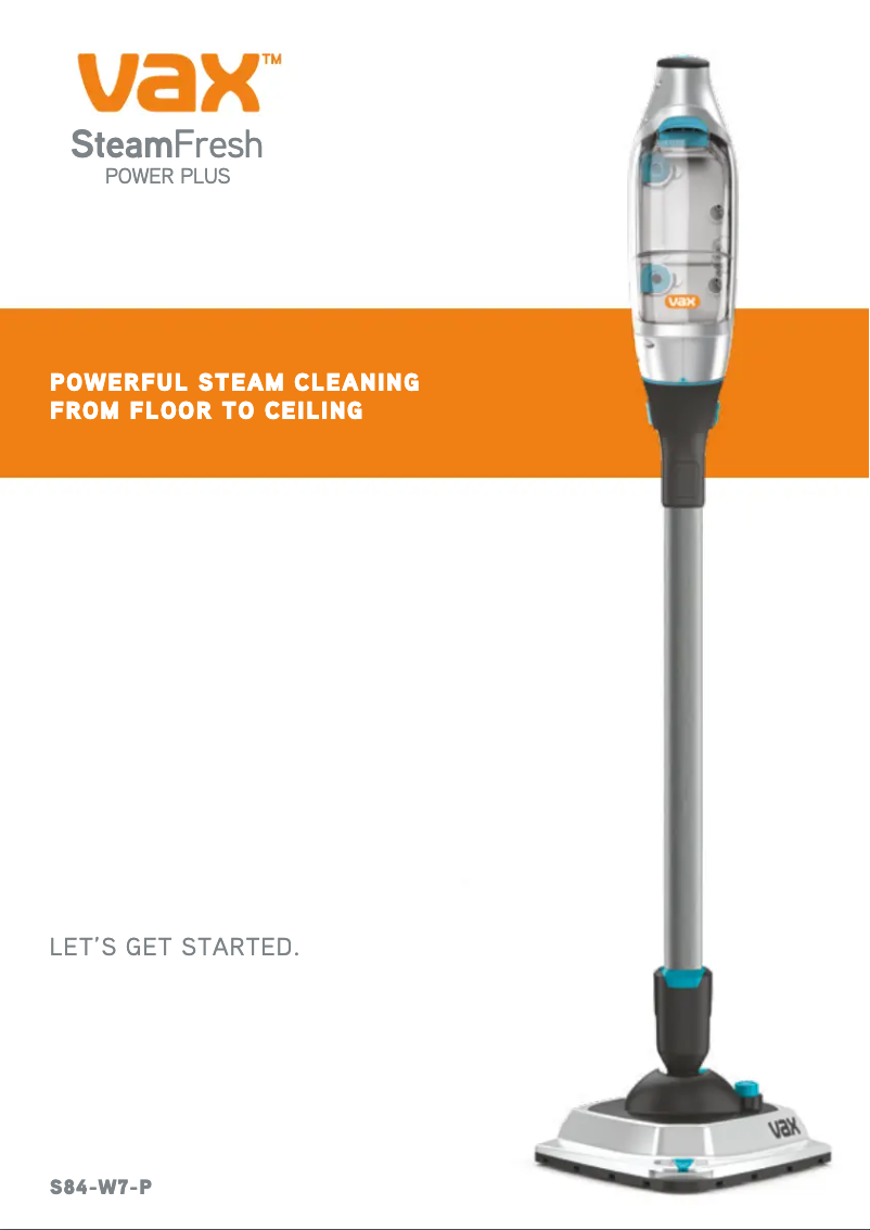 Image de la première page du manuel de l'appareil Steam Fresh Power S85-SF-R