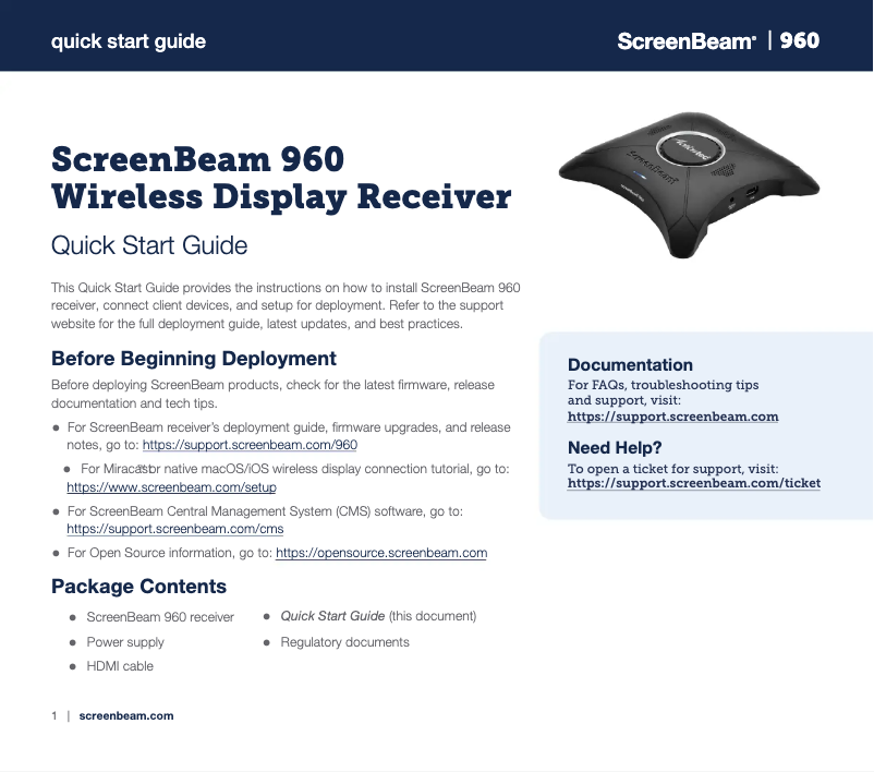 Image de la première page du manuel de l'appareil WP II960A