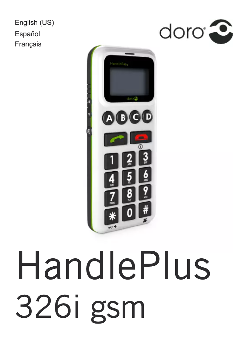 Page 1 de la notice Manuel utilisateur Doro 326i gsm