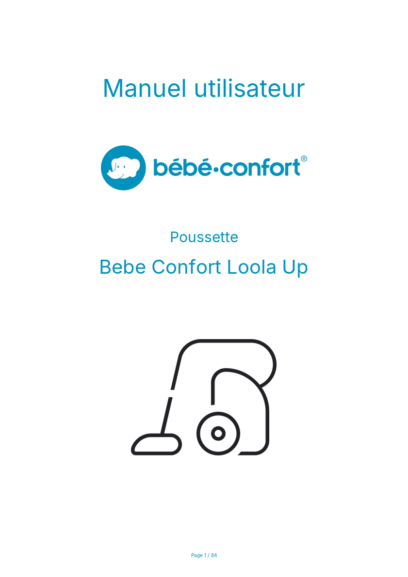 Page n°1 - Manuel utilisateur Bebe Confort Loola Up