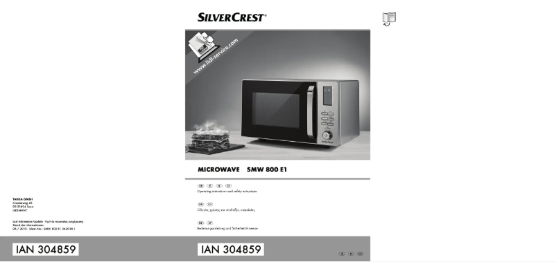 Page n°1 - Manuel utilisateur SilverCrest SMW 800 E1
