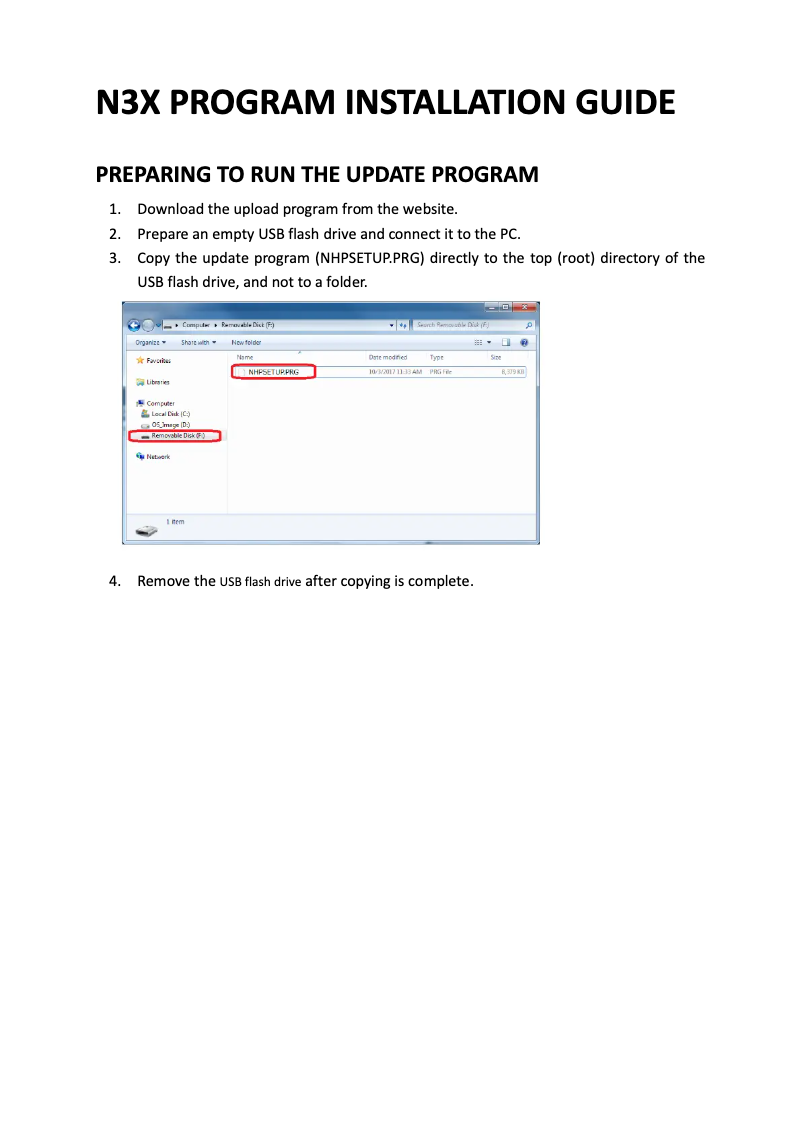 Image de la première page du manuel de l'appareil AvantGrand N3X