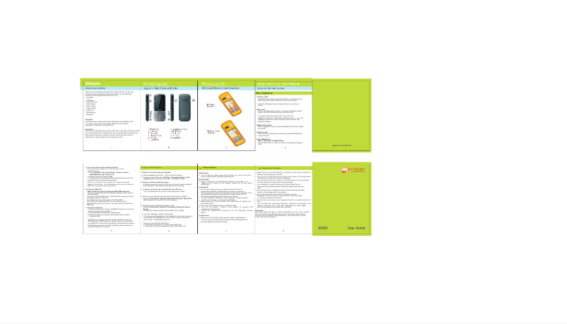 Page 1 de la notice Manuel utilisateur Micromax X269