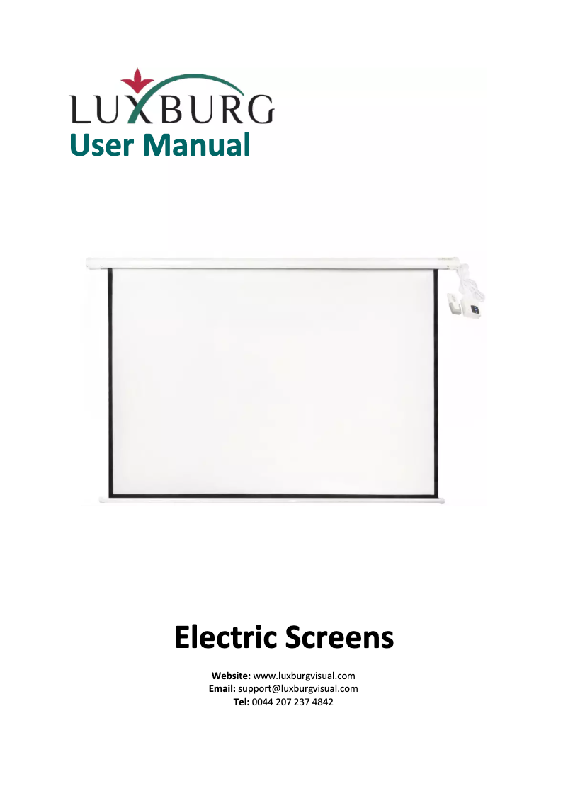 Page 1 of the manual User Manual Luxburg PS-EL-24x18-GB-EU