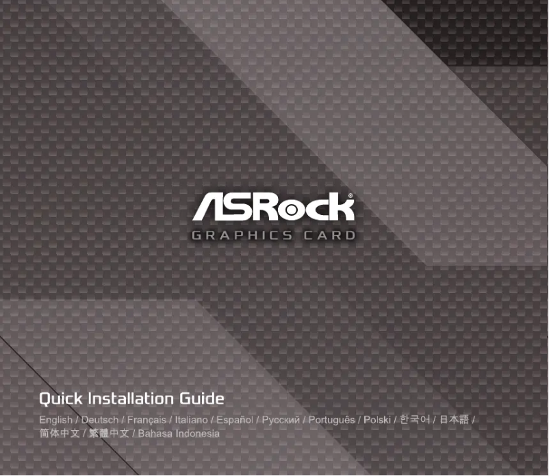 Page 1 de la notice Manuel utilisateur Asrock Radeon RX 6800 16G